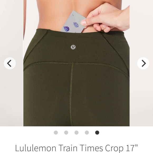 Lululemon Train Times cropped 27" Darl olive - Picture 7 of 8